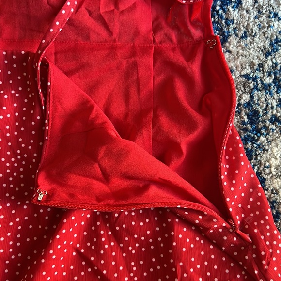 superdown Mercy Polka Dot Dress in Red - Picture 7 of 9